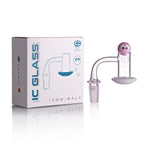 IC Glass - Carrie | 14mm 90D Quartz Banger | Includes Carb Cap, Terp Balls & Sticker | 5 Colors
