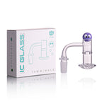 IC Glass - Variegated | 14mm 90D Quartz Banger | Includes Carb Cap, Terp Balls & Sticker | 5 Colors