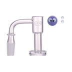 IC Glass - Flett | 14mm 90D Quartz Banger | Includes Carb Cap, Terp Balls & Sticker | 5 Colors