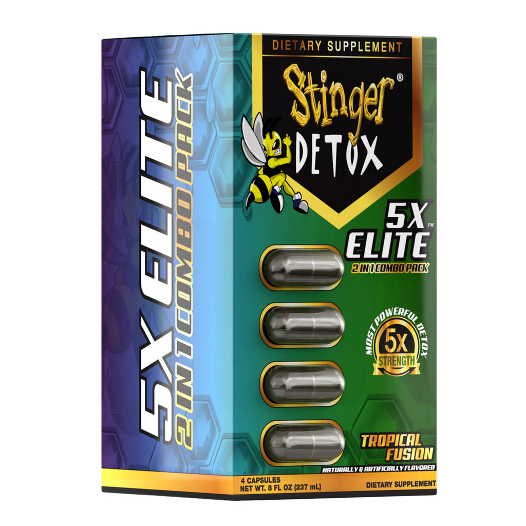 Stinger 5x Elite Combo Pack | Tropical Fusion| 5x Instant-8oz & 5x Buzz Caps 4ct
