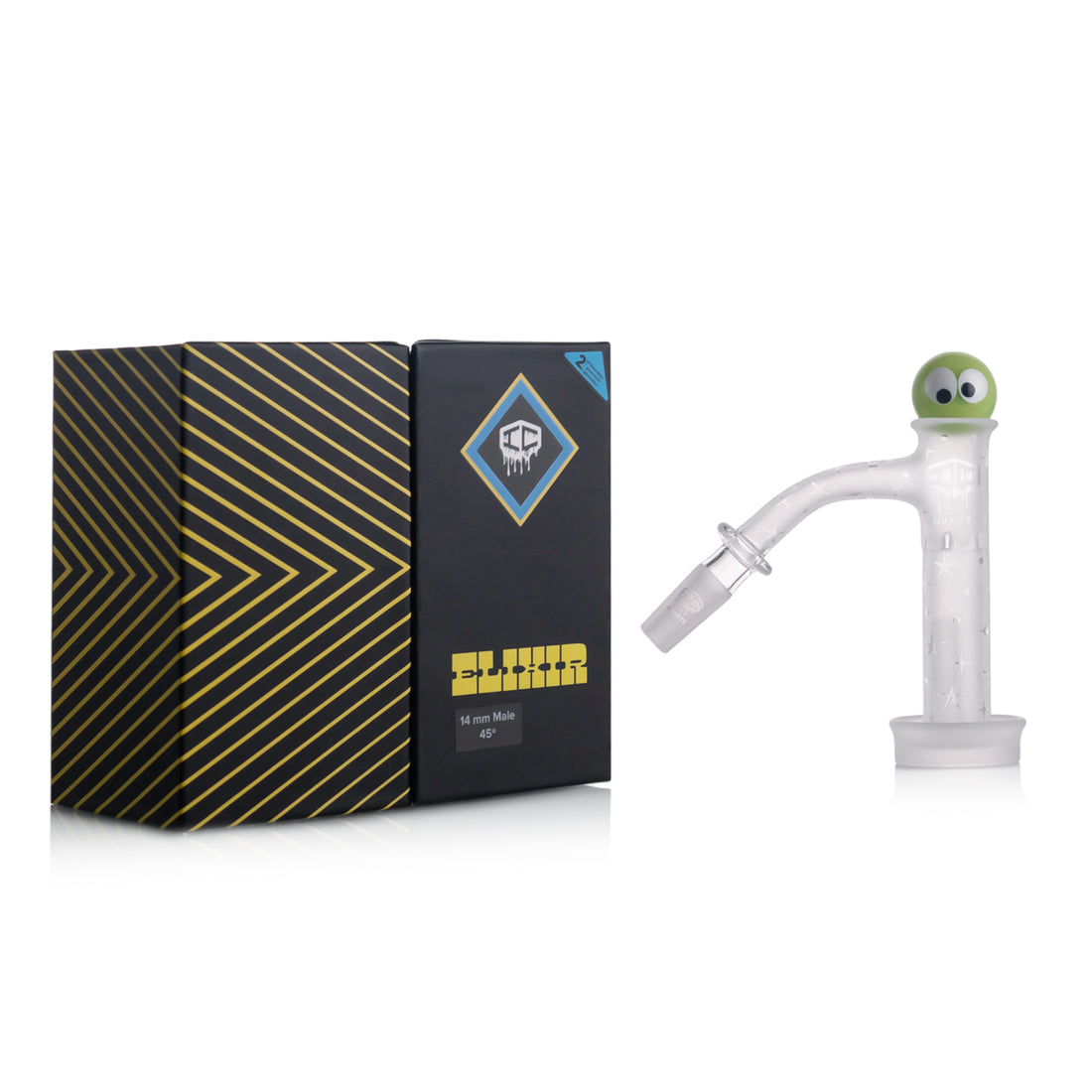 IC GLASS - ELIXIR| 10M45 Banger| Includes Carb Cap, Terp balls | 5 Colors
