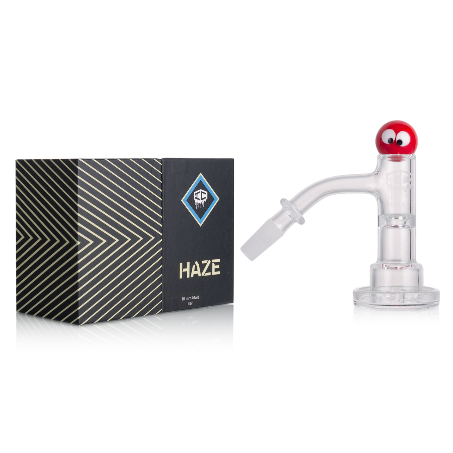 IC Quartz - Haze | 10mm 45D Banger | Includes Carb Cap, Terp balls | 5 Colors