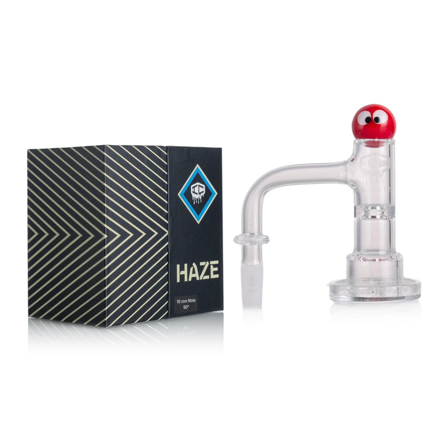 IC Quartz - Haze | 10mm 90° Banger | Includes Carb Cap, Terp balls | 5 Colors Main image