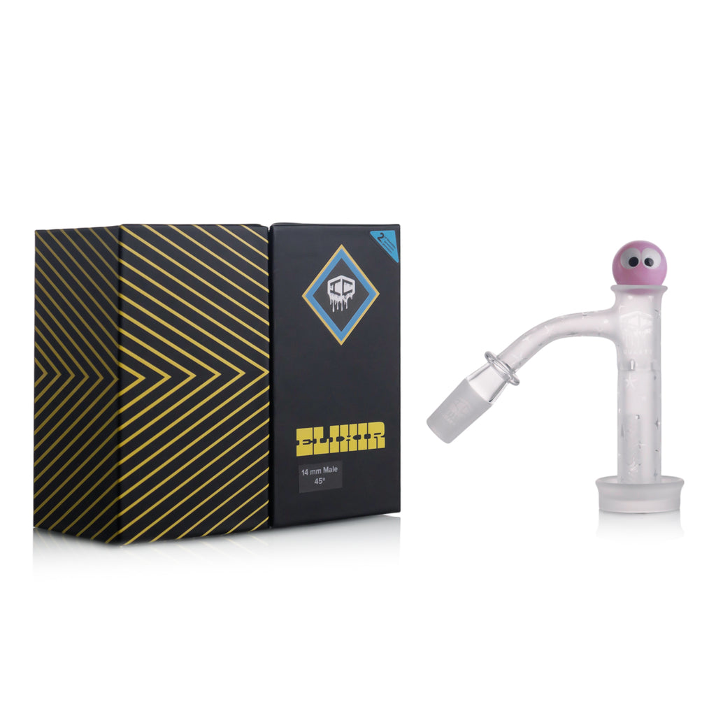 IC Quartz - Elixir | 14mm 45D Banger | Includes Carb Cap, Terp balls | 5 Colors