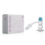 IC Glass - Ice River | 14mm 45D Quartz Banger | Includes Carb Cap, Terp Balls & Sticker | 5 colors