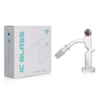 IC Glass - Columbia  | 14mm 45° Quartz Banger | Includes Carb Cap, Terp Balls & Sticker | 5 Colors