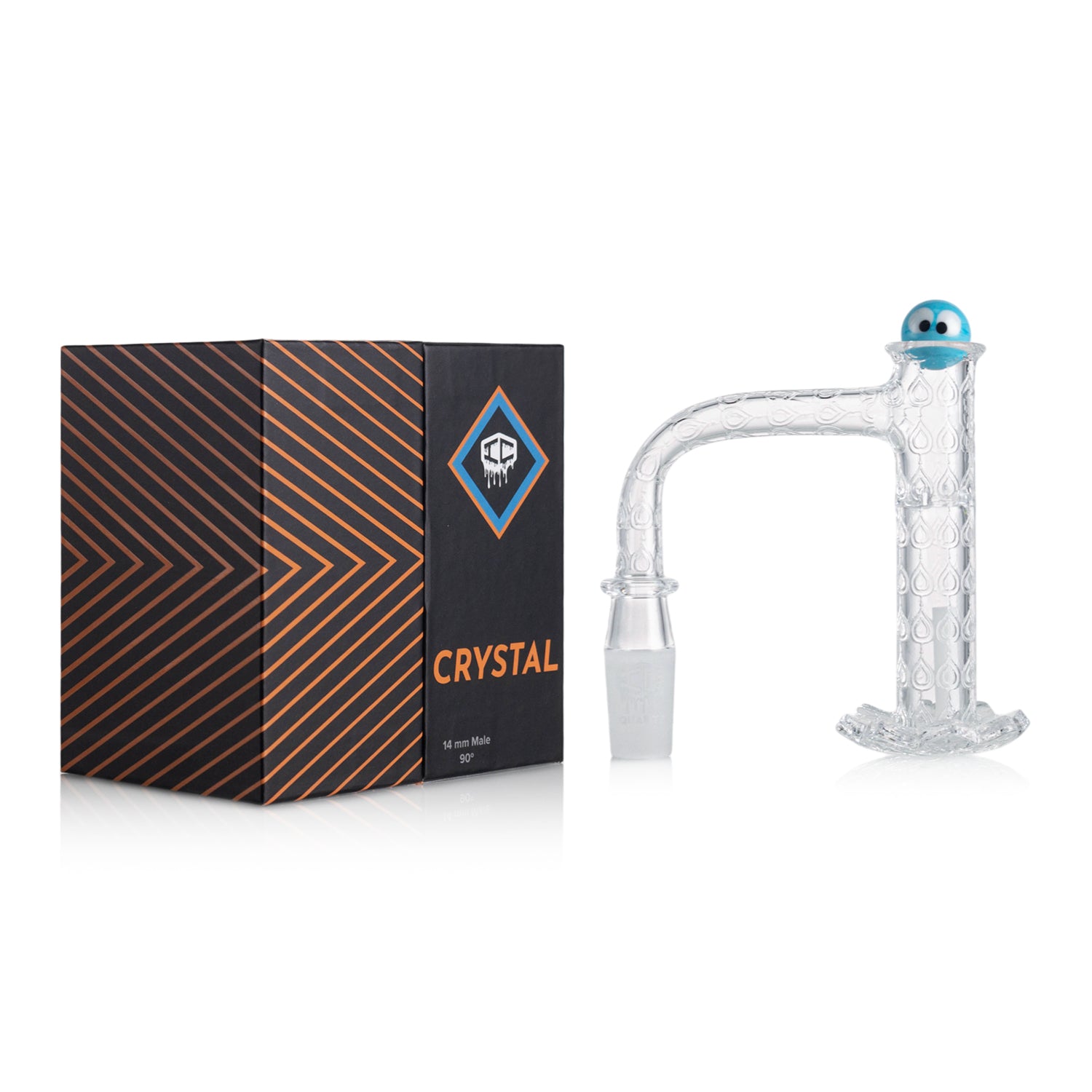 IC Quartz - Crystal 2nd Gen | 14mm 90D Banger | Includes Terp Ball Grabber | 5 Colors Main image