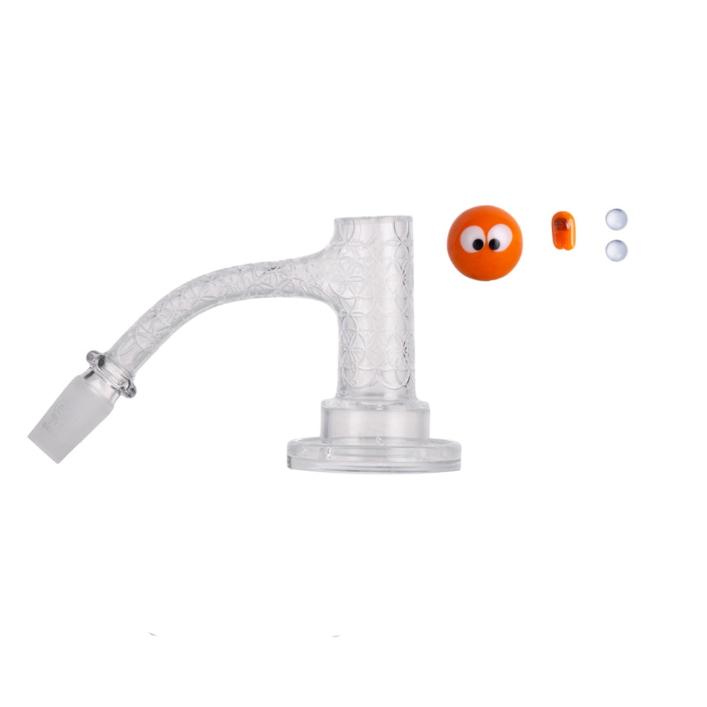 IC Quartz - Quasar 3rd Gen | 14mm 45D Banger | Includes Carb Cap, Terp balls | 3 Colors