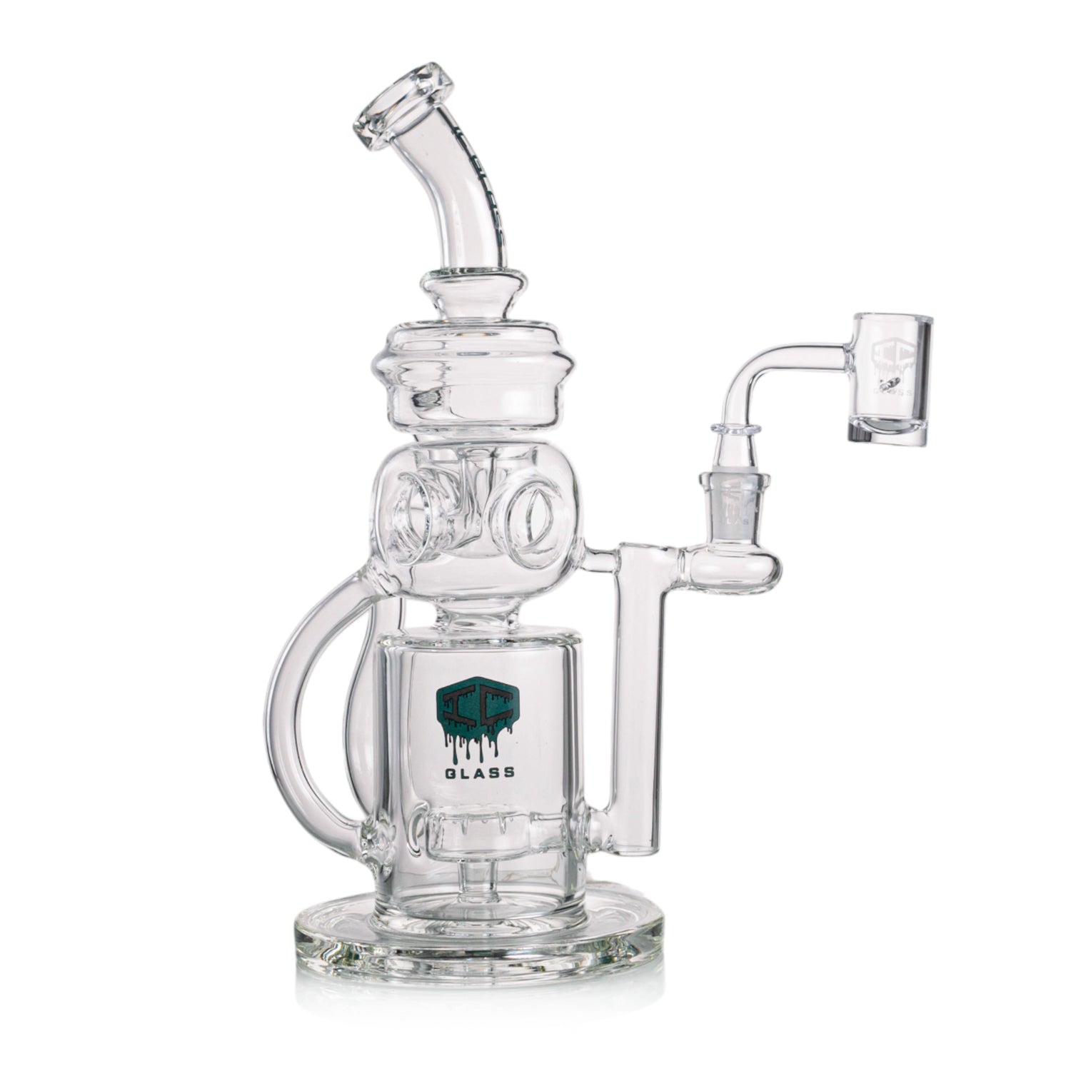IC GLASS - Premium Design recycler with fab egg perc and multi tube functional