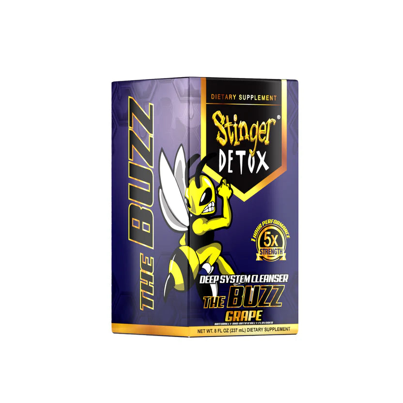 Buzz 5X Extra Strength Detox 8oz bottle for rapid and effective same-day body cleanse.