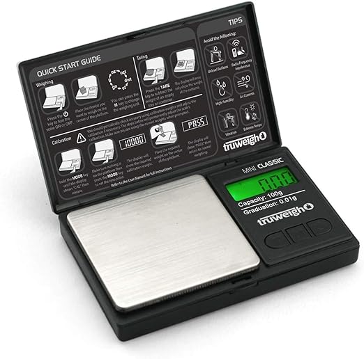 Truweigh - Mini Classic Scale | 100g x 0.01g | Single Unit