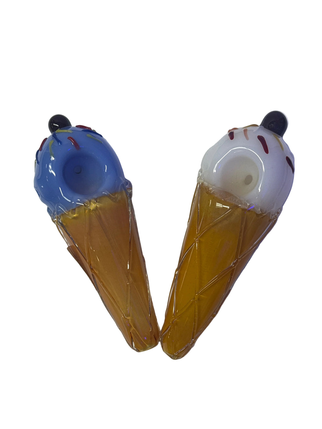Hand Pipe - 4.5" Hand Pipe in Waffle Ice Cream Design | Assorted | $7.99/Pc