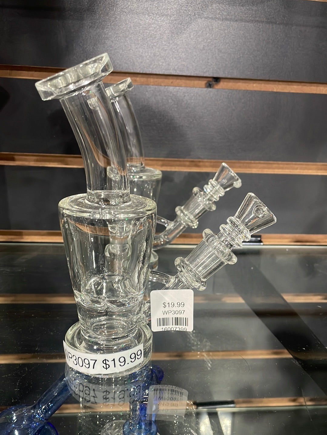 Water Pipe - Small Water Pipe with thin layer of Crystal design | 6.5" Main image