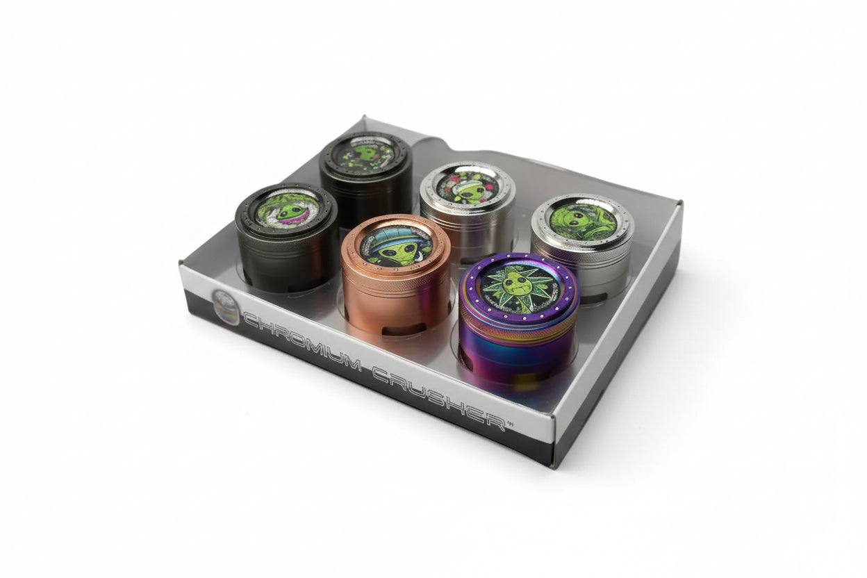 Chromium Crusher - Rainbow Bling Alien Grinder | 6 Crushers / Unit | Single Unit Main image