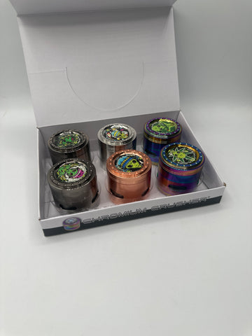 Chromium Crusher- Rainbow Bling Alien with see through storage| 6pc/Box | BOX