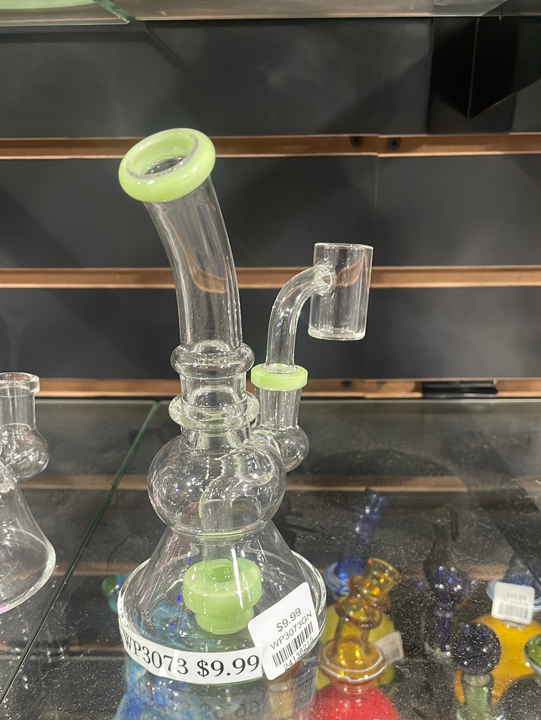 Water Pipe | 6.5" Water with colored lip |