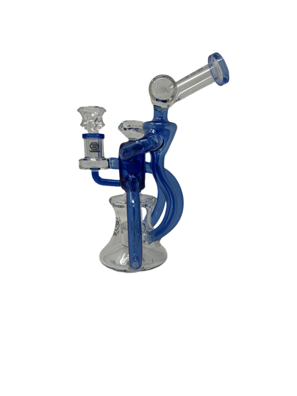King Pluto - Double Deck Recycler Dab Rig with Diamond Knob
