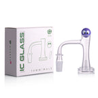 IC Glass - Queets | 14mm 90D Quartz Banger | Includes Carb Cap, Terp Balls & Sticker | 6 Colors