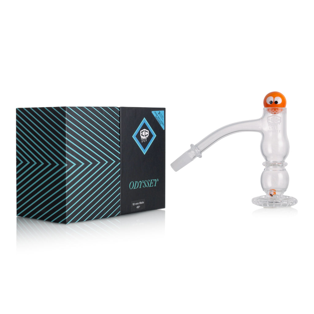 IC Quartz - Odyssey 3rd Gen | 10mm 45D Banger | Includes Carb Cap, Terp balls | 5 Colors