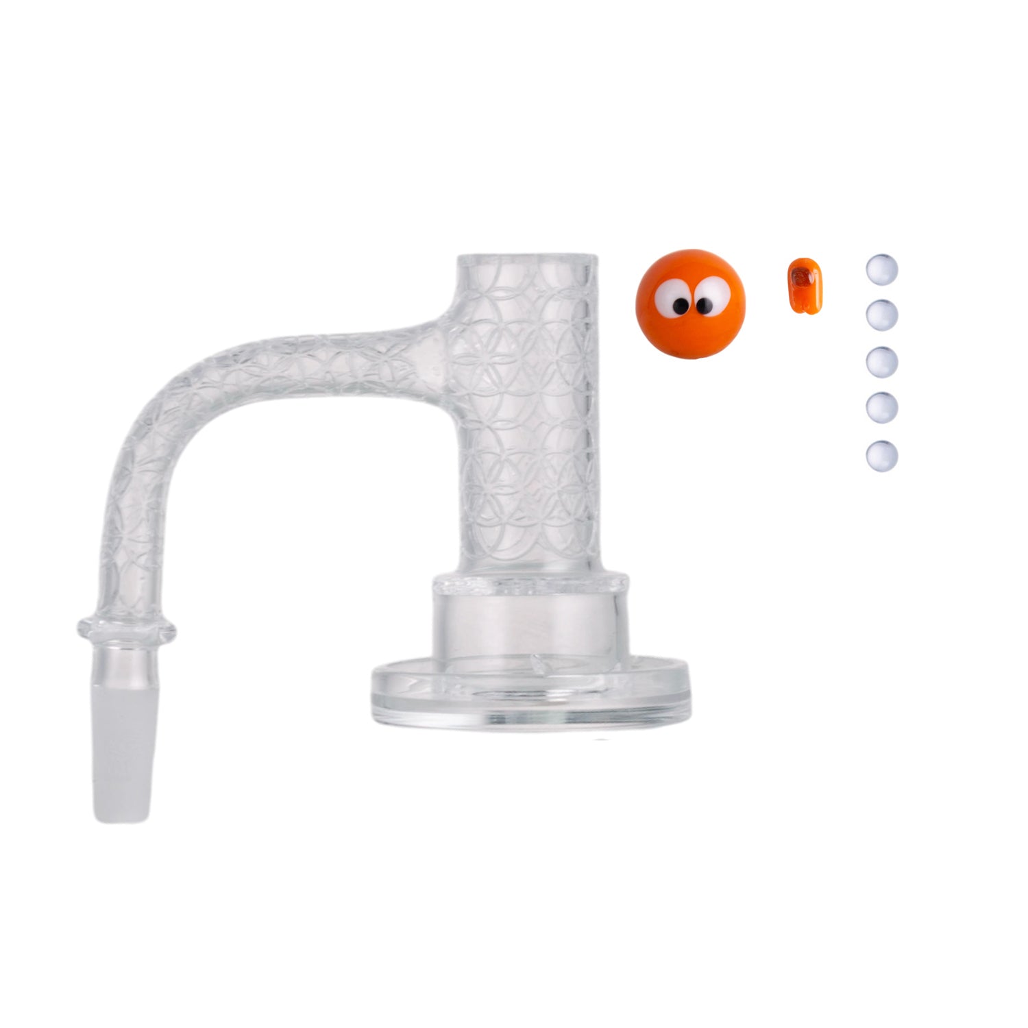 IC Quartz - Highsky | 10mm 90° Banger | Includes Carb Cap, Terp balls | 5 Colors