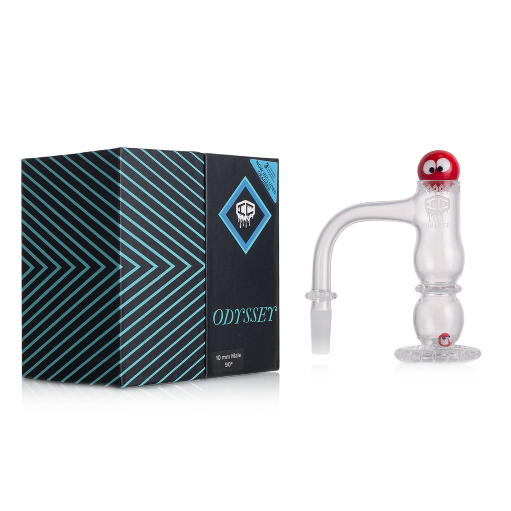 IC Quartz - Odyssey  3rd Gen | 10mm 90D Banger | Includes Carb Cap, Terp balls | 5 Colors