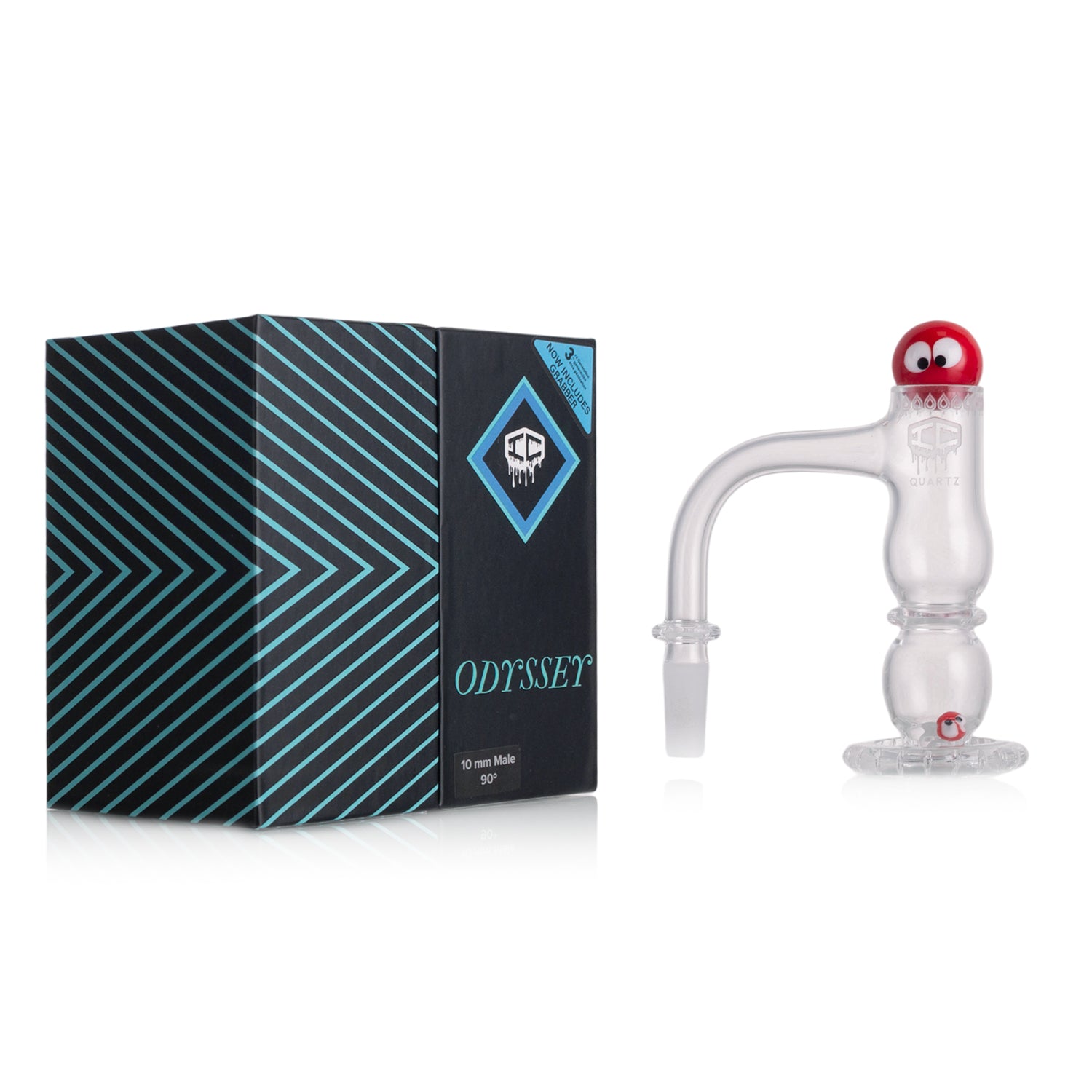 IC Quartz - Odyssey  3rd Gen | 10mm 90D Banger | Includes Carb Cap, Terp balls | 5 Colors