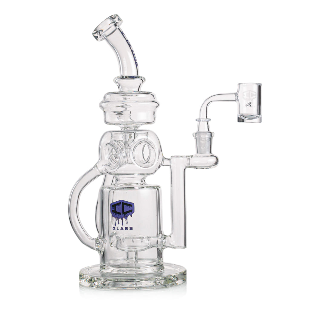 IC GLASS - Premium Design recycler with fab egg perc and multi tube functional
