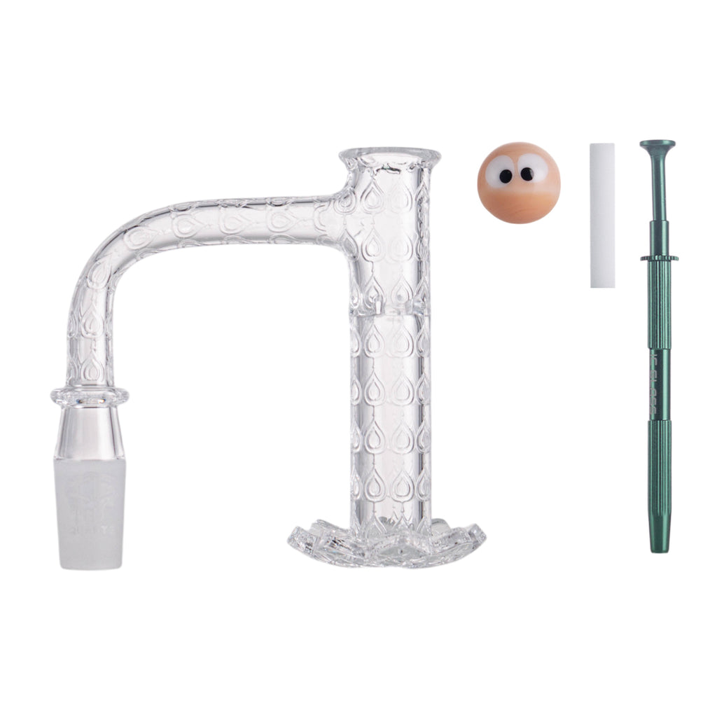 IC Quartz - Crystal 2nd Gen | 14mm 90D Banger | Includes Terp Ball Grabber | 5 Colors