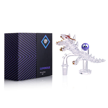 IC GLASS - LUMINOUS-H | 14mm Male 90D Premium Design 99.9% Quartz Banger | ICQ1120H