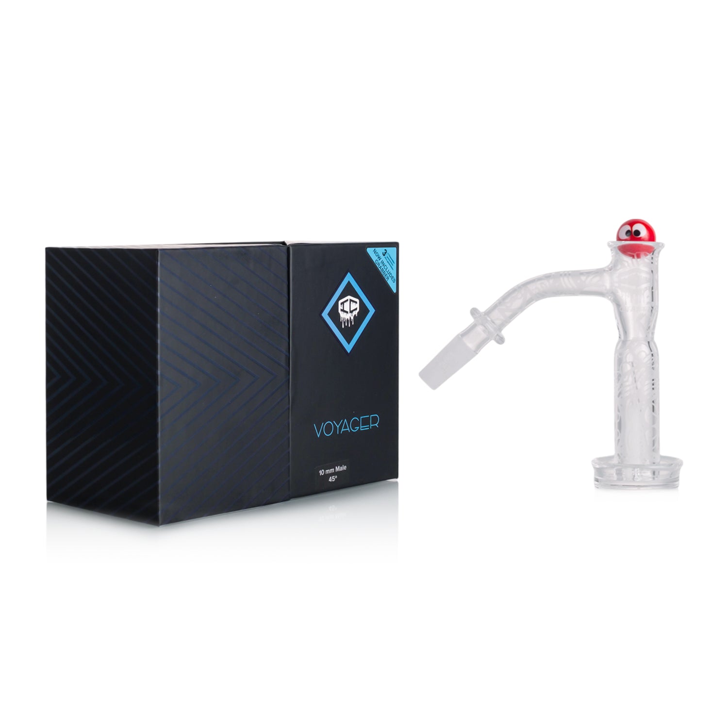 IC Quartz - Voyager 3rd Gen | 10mm 45D Banger | Includes Carb Cap, Terp balls | 5 Colors