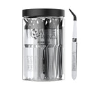 white rhino- REVERSE TWEEZER WITH SILICONE CAP - 30 COUNT JAR