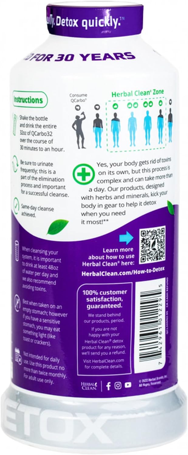 QCarbo Herbal Clean - 32oz Clear Detox Kit | Single Unit