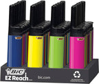 BIC EZ Reach Lighter - Assorted Colors | 40-Count Tray (Colors Will Vary) | Great for Candle Lighting