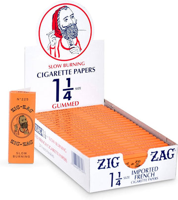 Zig Zag Imported French 1 1/4 Gummed Papers - Premium Rolling Experience