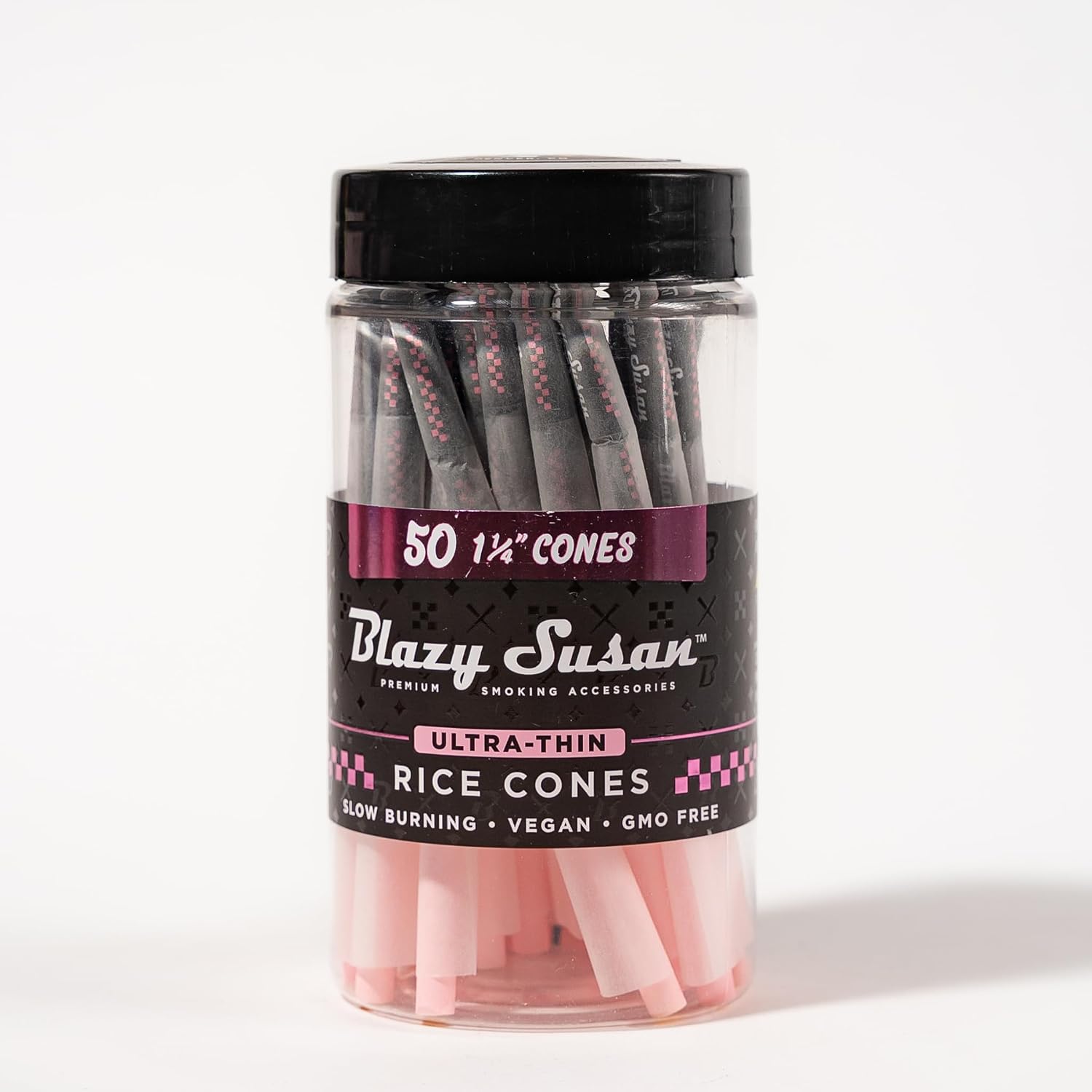 Blazy Susan Ultra Thin Rice Cones |  1 1/4 50CT JAR Main image