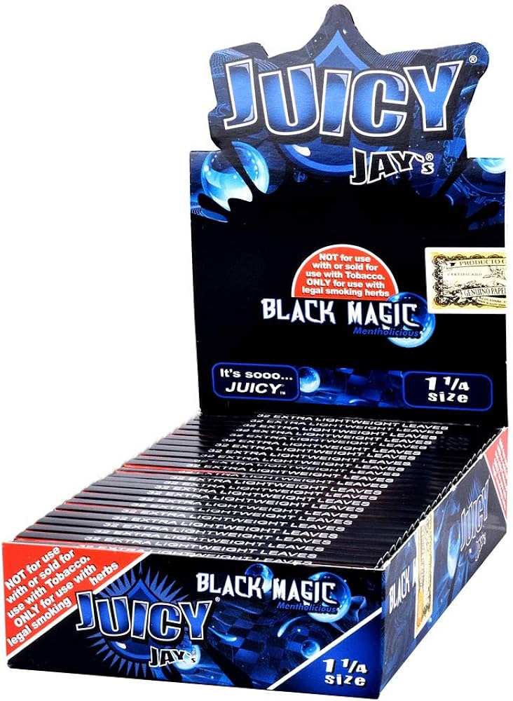 Juicy Jay's 1.25n Pure Hemp Rolling Papers Various Flavors- 24CT Per Box