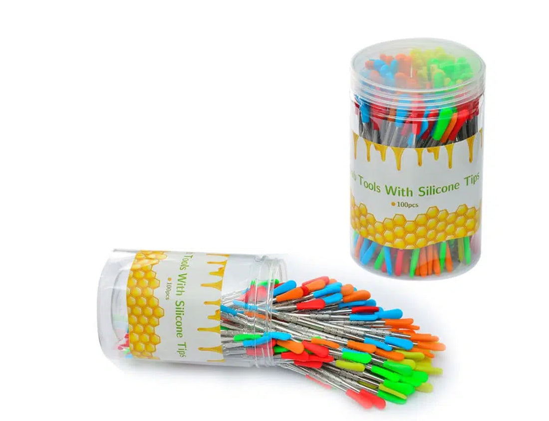 Dab tools with Silicon Tips | 100pc/jar