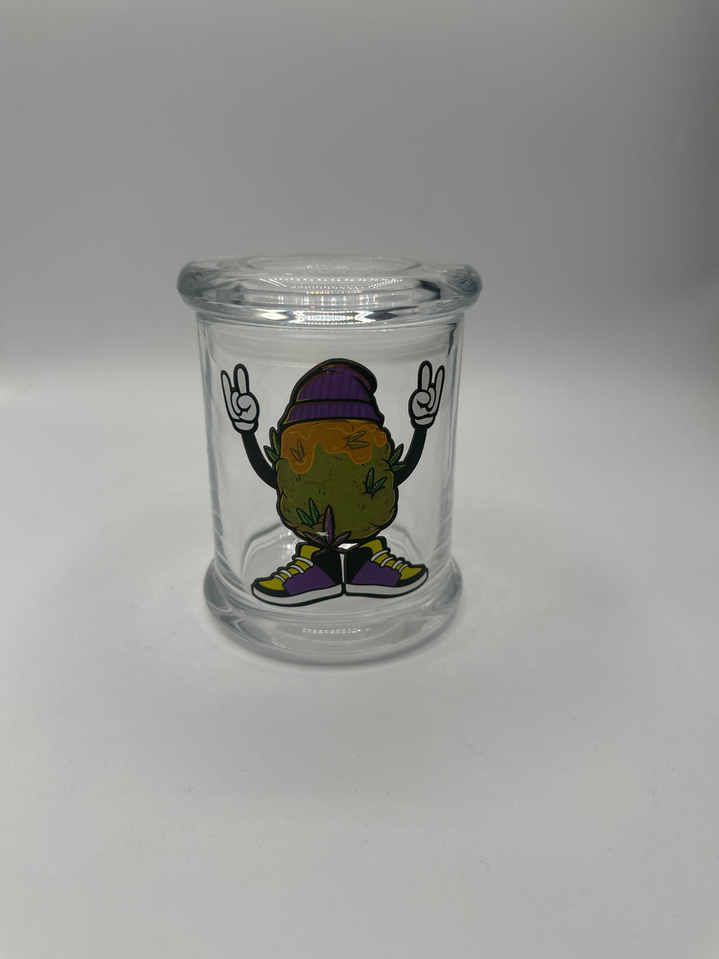 Air tight Glass container jars with print - LARGE | BOX OF 2 UNITS | BOX