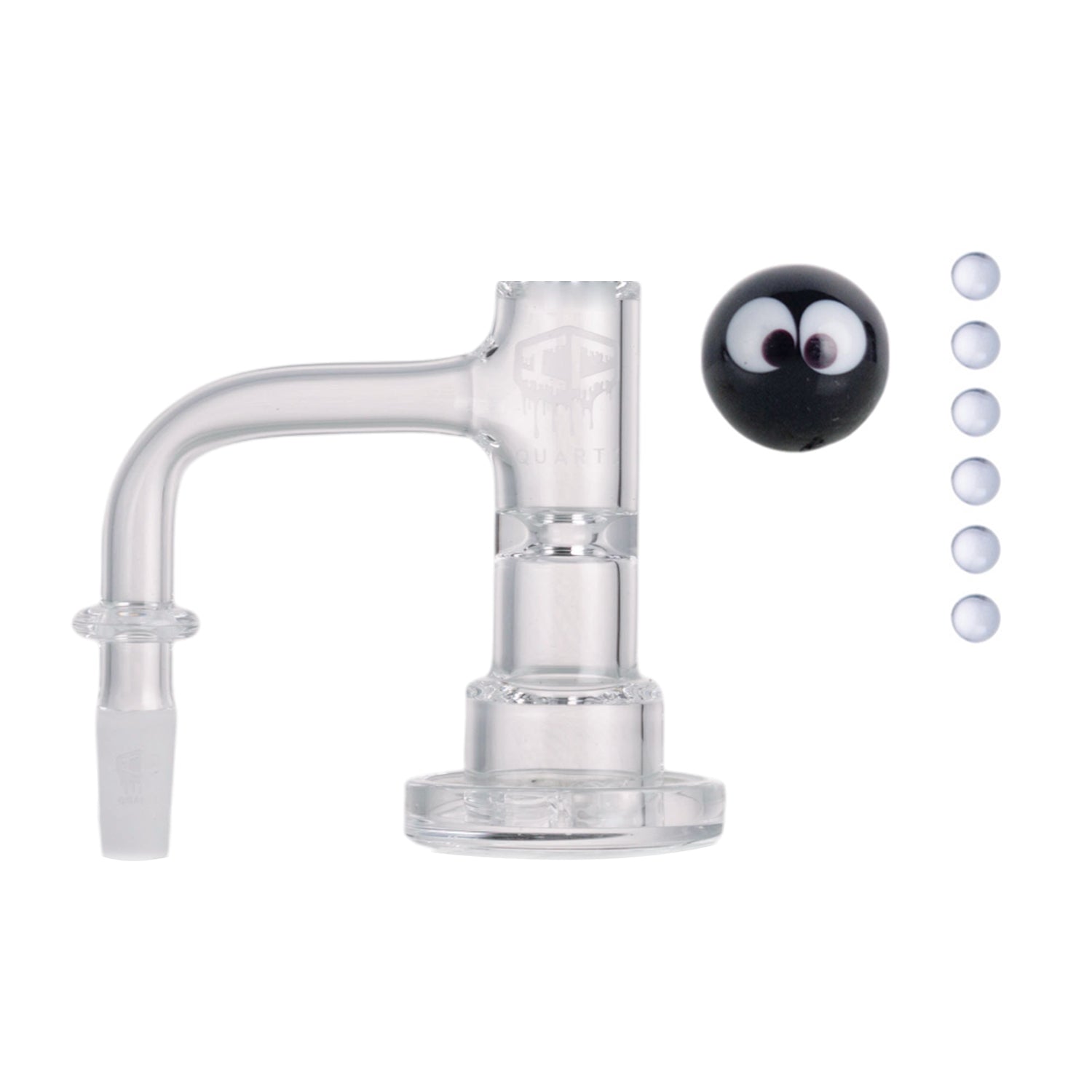 IC Quartz - Haze | 10mm 90° Banger | Includes Carb Cap, Terp balls | 5 Colors