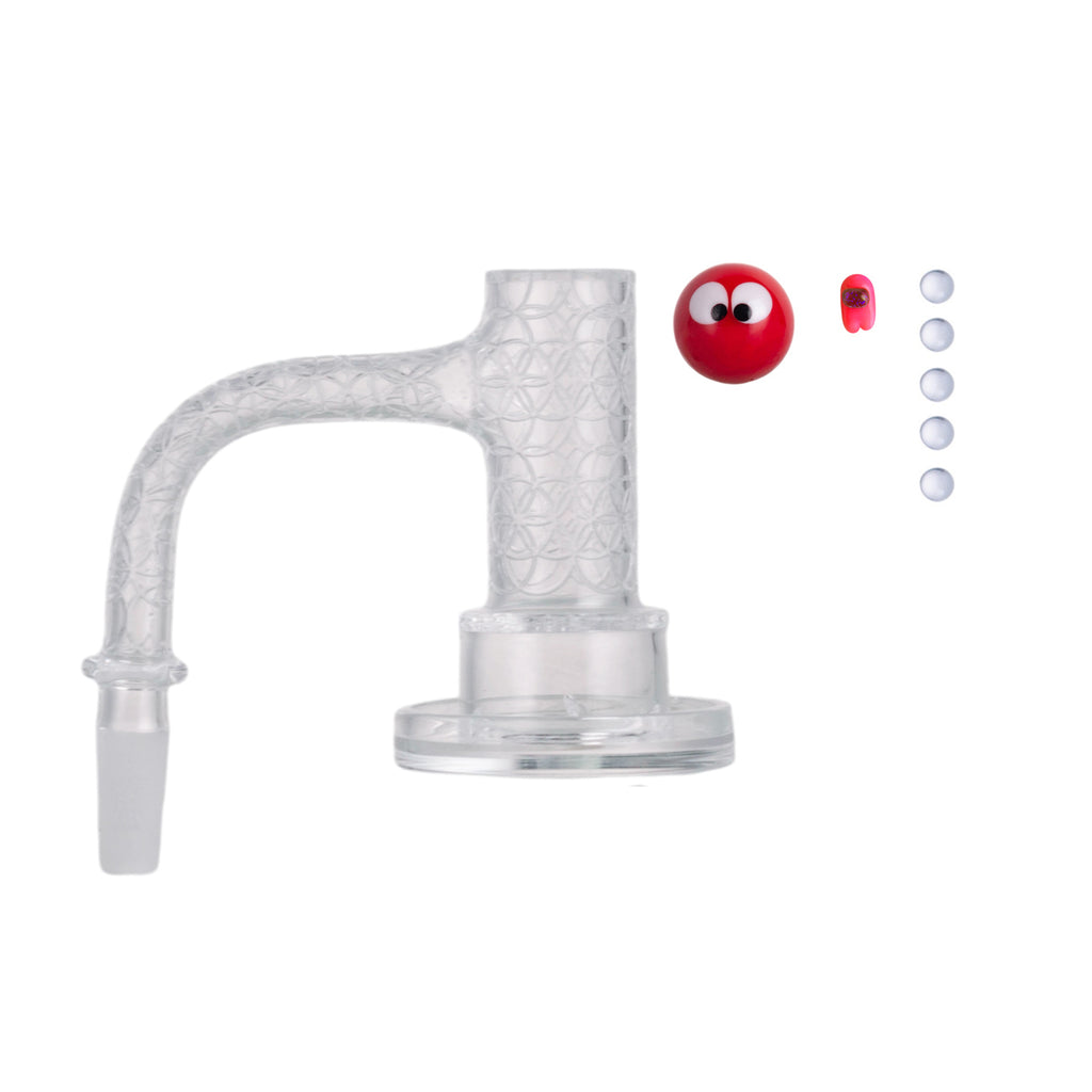 IC Quartz - Highsky | 10mm 90° Banger | Includes Carb Cap, Terp balls | 5 Colors