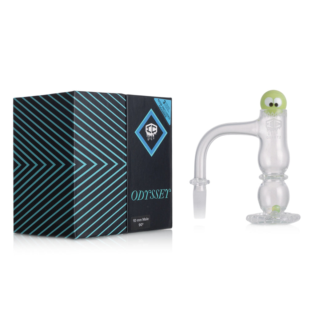 IC Quartz - Odyssey  3rd Gen | 10mm 90D Banger | Includes Carb Cap, Terp balls | 5 Colors