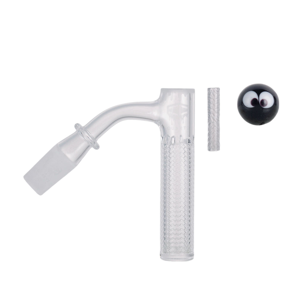 IC Quartz - Eclipse | 14mm 45D Banger | Includes Carb cap, Terp Ball | 5 Colors