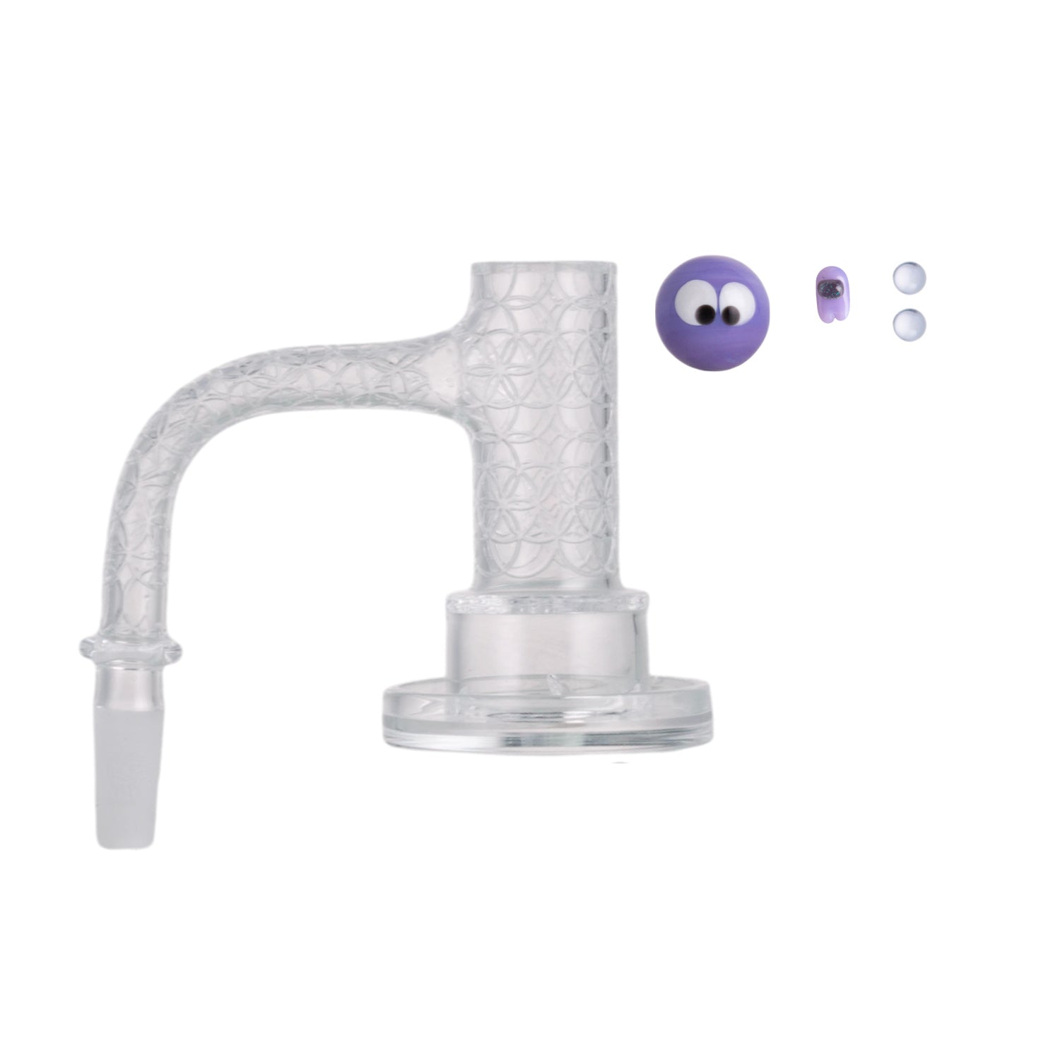IC Quartz - Quasar 3rd Gen | 10mm 90° Banger | Includes Carb Cap, Terp balls | 5 Colors