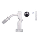 IC Glass - Columbia  | 14mm 45° Quartz Banger | Includes Carb Cap, Terp Balls & Sticker | 5 Colors