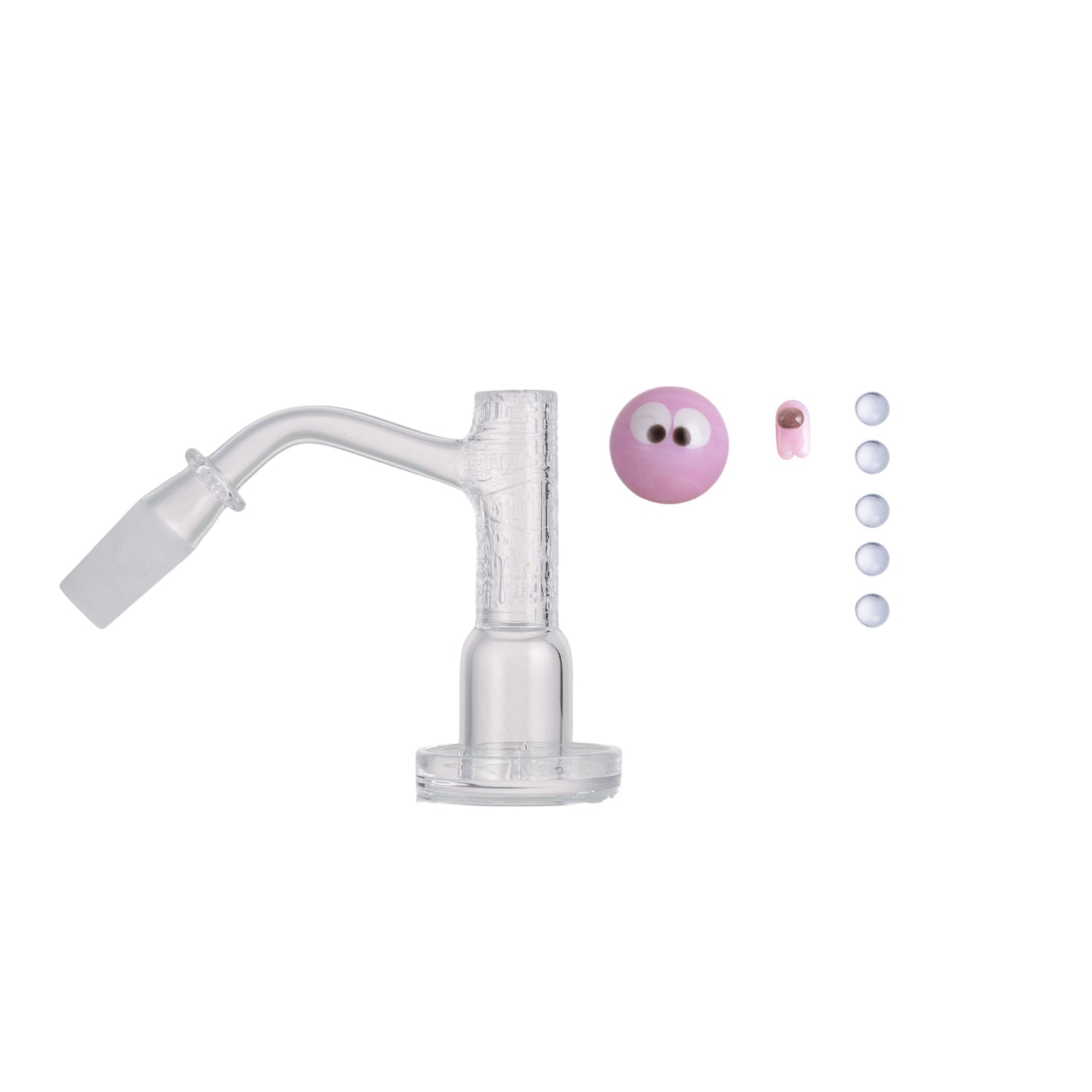 IC Quartz - Highsky | 14mm 45° Banger | Includes Carb Cap, Terp balls | 5 Colors