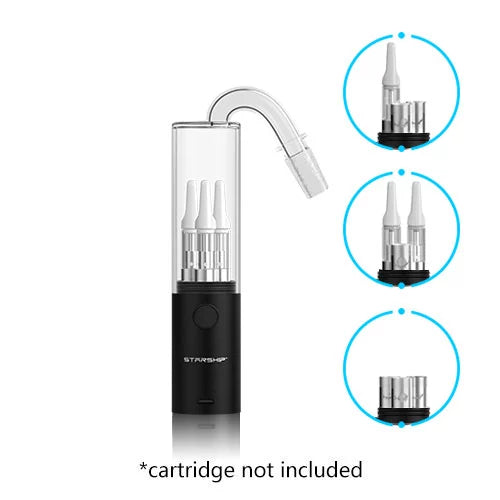 Hamilton Device - STARSHIP Triple Cartridge | Wax Coil Battery | Single Unit | BLACK