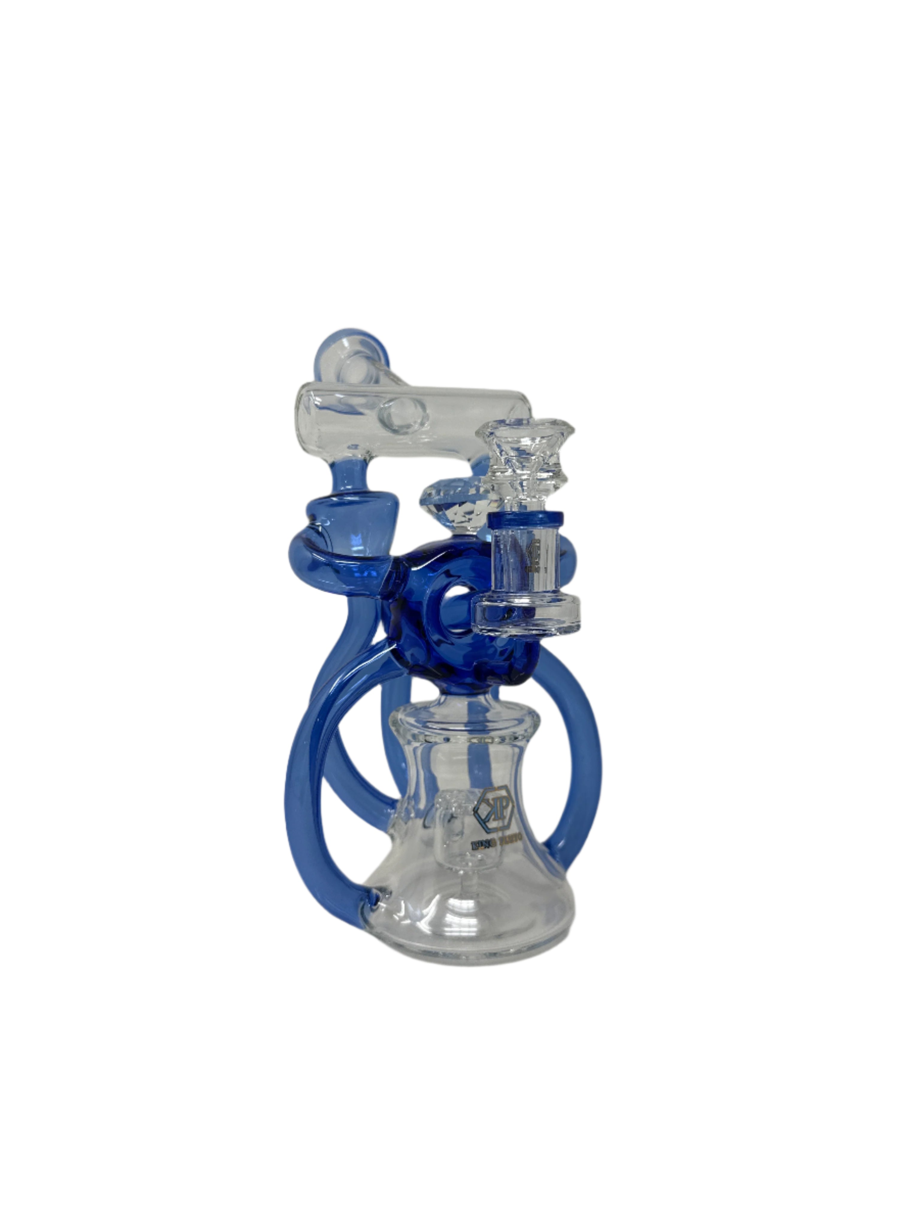 King Pluto - Double Deck Recycler Dab Rig with Diamond Knob