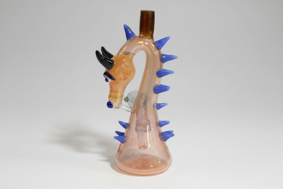 Gold Horse Waterpipe | Premium | 8.5 inch Tall Main image