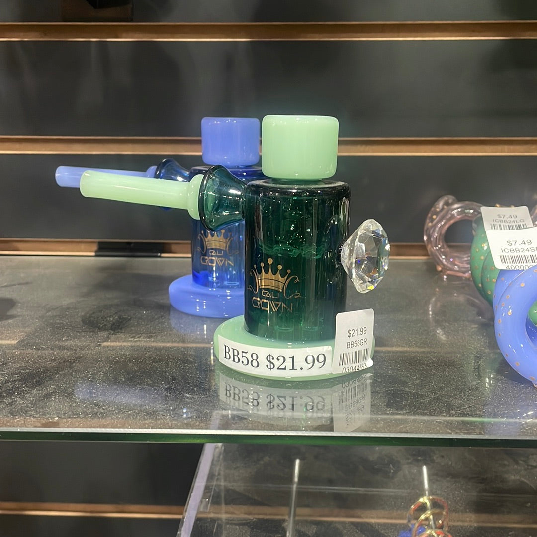 Cali Crown - Bubbler  with Tree Perk and Diamond Design | 4 "