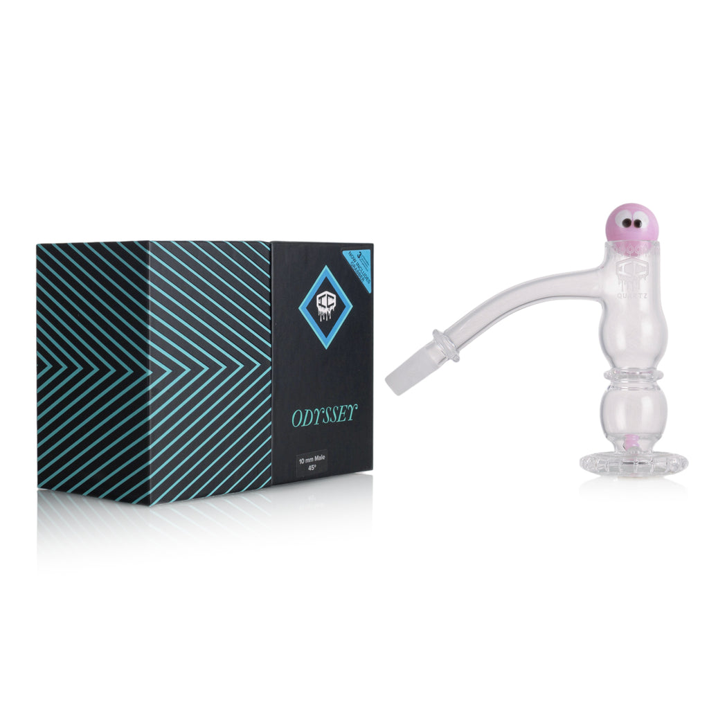 IC Quartz - Odyssey 3rd Gen | 10mm 45D Banger | Includes Carb Cap, Terp balls | 5 Colors